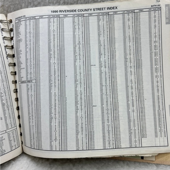 Thomas Guide 1990 San Bernardino Riverside Counties street directory book Cali - Picture 8 of 12